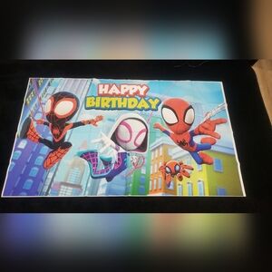 SpiderMan Birthday Banner NWT